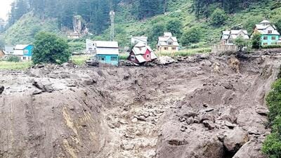 A view of the Chashoti area following a flash flood triggered by a cloudburst in Kishtwar on Thursday. (ANI) A view of the Chashoti area following a flash flood triggered by a cloudburst in Kishtwar on Thursday. (ANI)