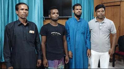 Amir Sheikh with his father, Jiyem Sheikh, and uncle, Ajmal Sheikh. (Sourced)