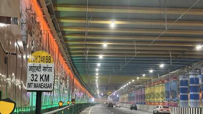 Both the roads will be opened for traffic after the inauguration by the Prime Minister (Parveen Kumar/Hindustan Times) Both the roads will be opened for traffic after the inauguration by the Prime Minister (Parveen Kumar/Hindustan Times)
