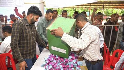 Counting of votes underway for Uttarakhand Panchayat Elections, in Nainital, on July 31 (PTI) Counting of votes underway for Uttarakhand Panchayat Elections, in Nainital, on July 31 (PTI)