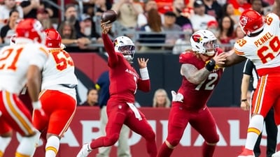 Arizona Cardinals quarterback Kyler Murray against the Kansas City Chiefs during a preseason NFL game at State Farm Stadium. (IMAGN IMAGES via Reuters Connect)