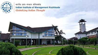 IIM Kozhikode Executive MBA admissions: The two-year hybrid MBA is tailored for working professionals seeking to enhance their leadership skills while continuing their careers. (File/IIMK website) IIM Kozhikode Executive MBA admissions: The two-year hybrid MBA is tailored for working professionals seeking to enhance their leadership skills while continuing their careers. (File/IIMK website)