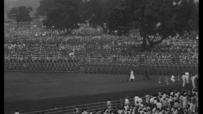 Jawaharlal Nehru addresses the nation from Red Fort on Independence Day (HT Photo) Jawaharlal Nehru addresses the nation from Red Fort on Independence Day (HT Photo)