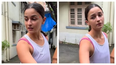 Alia Bhatt was caught by paparazzi on Thursday in Mumbai when she was going to play a game of paddle ball. Alia Bhatt was caught by paparazzi on Thursday in Mumbai when she was going to play a game of paddle ball.