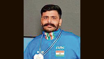 Para table tennis player Shubham Wadhwa has won a bronze medal in mixed doubles In ITTF World Para Elite. (HT Photo) Para table tennis player Shubham Wadhwa has won a bronze medal in mixed doubles In ITTF World Para Elite. (HT Photo)