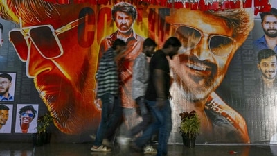 The release of Rajinikanth's film Coolie on 14 August coincided with the milestone of the Tamil superstar completing 50 years in cinema on 15 August. (AFP) The release of Rajinikanth's film Coolie on 14 August coincided with the milestone of the Tamil superstar completing 50 years in cinema on 15 August. (AFP)