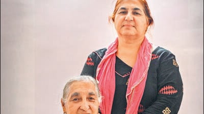 Raminder and Harpreet Kaur at their residence in Vijay Nagar. (Sanchit Khanna/HT photo) Raminder and Harpreet Kaur at their residence in Vijay Nagar. (Sanchit Khanna/HT photo)