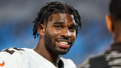 Shedeur Sanders #12 of the Cleveland Browns is injured (Getty Images via AFP) Shedeur Sanders #12 of the Cleveland Browns is injured (Getty Images via AFP)