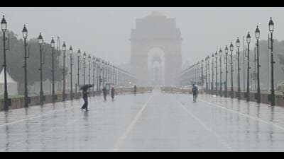 The IMD issued an orange alert, indicating weather conditions potentially risking life and property. (HT PHOTO) The IMD issued an orange alert, indicating weather conditions potentially risking life and property. (HT PHOTO)