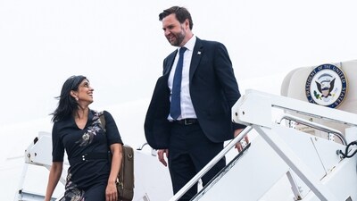 US Vice President JD Vance and his wife Usha Vance are holidaying in the UK (Photo by SAUL LOEB / POOL / AFP) (AFP) US Vice President JD Vance and his wife Usha Vance are holidaying in the UK (Photo by SAUL LOEB / POOL / AFP) (AFP)