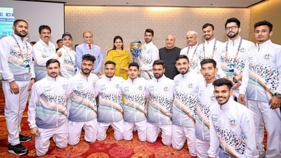 India's Kho Kho stars celebrate their victory at the Kho Kho World Cup in New Delhi. India's Kho Kho stars celebrate their victory at the Kho Kho World Cup in New Delhi.