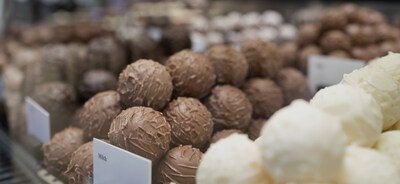 Various chocolate truffles from Laederach, is photographed in the Laederach shop on Friday, Nov. 18, 2022 in Bilten, Glarus (AP FILE)