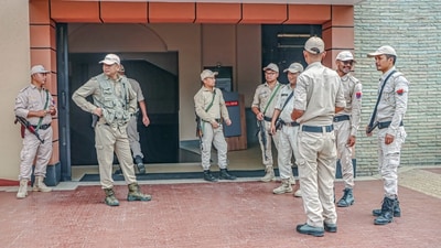 Security forces recovered five single-barrel rifles, two long-range modified Pompi mortars, one SLR magazine, one SLR live round. (Representative Image/ANI) Security forces recovered five single-barrel rifles, two long-range modified Pompi mortars, one SLR magazine, one SLR live round. (Representative Image/ANI)