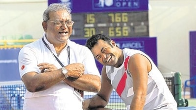 Vece Paes with Leander Vece Paes with Leander
