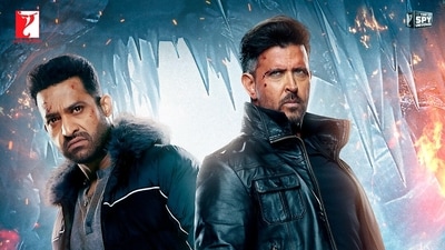 War 2 movie review: Hrithik Roshan and Jr NTR face off against each other in this YRF Spy Universe movie.