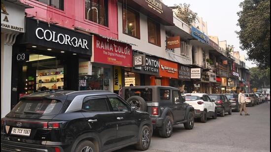 A view of the Khan Market. (HT Archive)