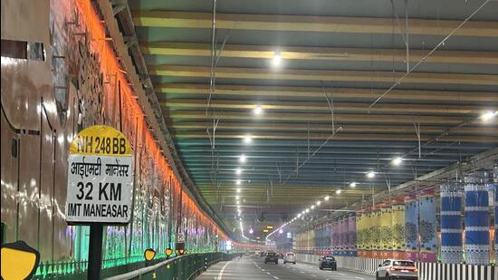 Both the roads will be opened for traffic after the inauguration by the Prime Minister (Parveen Kumar/HT Photo)