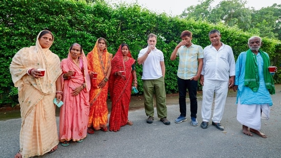 Lok Sabha LoP and Congress MP Rahul Gandhi claimed on Wednesday he had tea with 'dead voters' from the Bihar voter list. (AICC)