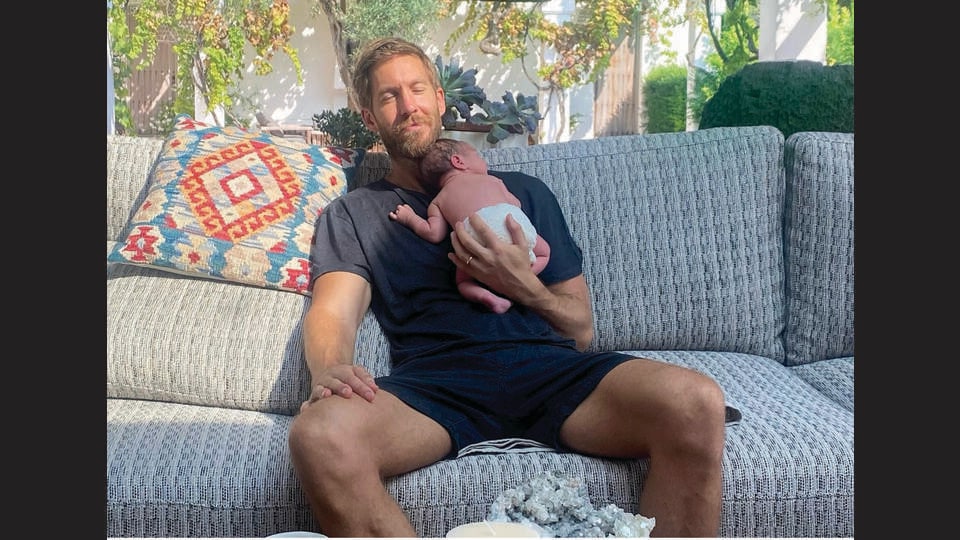 Calvin Harris’s photo dump included his adorable baby... and wife Vicki Hope’s bloody placenta. We were not ready. (INSTAGRAM/@CALVINHARRIS)