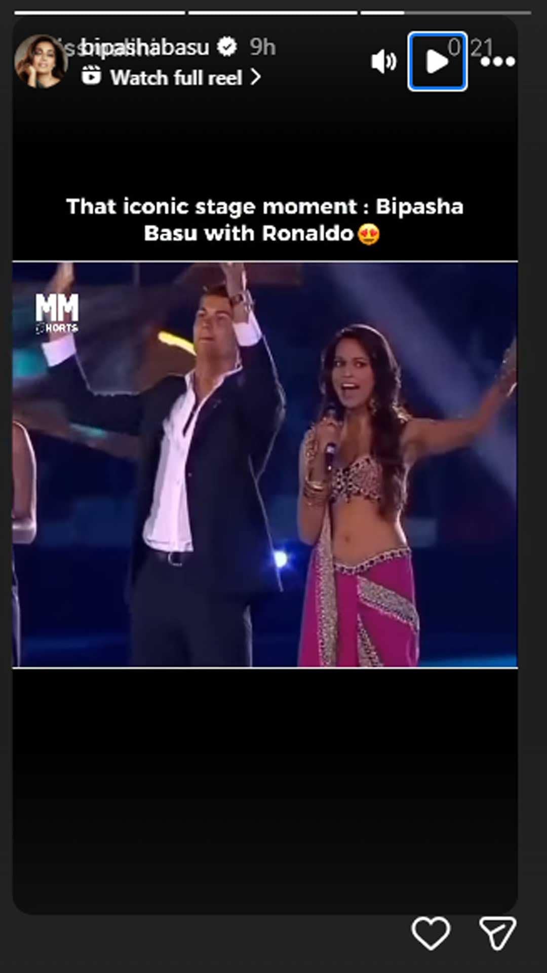 Bipasha's Insta Story.