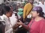 A woman in Bengaluru was filmed abusing traffic cops in Hindi 