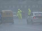 Heavy rains at ITO in New Delhi on Friday. (RAJ K RAJ /HT PHOTO) Heavy rains at ITO in New Delhi on Friday. (RAJ K RAJ /HT PHOTO)