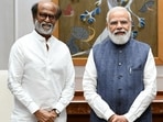 A file photo of when Rajinikanth met Prime Minister Narendra Modi in Delhi. 
