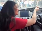 Shruti Haasan's friend, rapper Yung Raja, posted a video of how they were stopped by a security guard. 