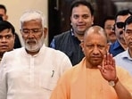 Uttar Pradesh chief minister Yogi Adityanath on his way to attend the Monsoon session of the state assembly in Lucknow on Thursday. (Deepak Gupta/HT Photo) Uttar Pradesh chief minister Yogi Adityanath on his way to attend the Monsoon session of the state assembly in Lucknow on Thursday. (Deepak Gupta/HT Photo)
