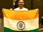 Actor Vikrant Massey poses for HT City in the middle of his shoot for White in South America.
