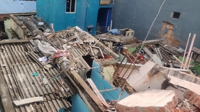 Bengaluru police suspect an LPG cylinder blast in the Chinnayanpalya area. Bengaluru police suspect an LPG cylinder blast in the Chinnayanpalya area.