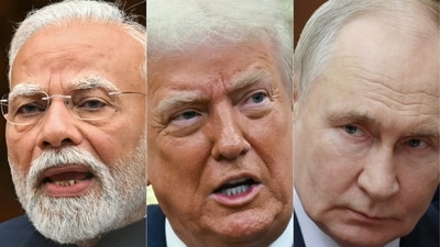 India's Prime Minister Narendra Modi, US President Donald Trump and Russia's President Vladimir Putin. (AFP file) India's Prime Minister Narendra Modi, US President Donald Trump and Russia's President Vladimir Putin. (AFP file)