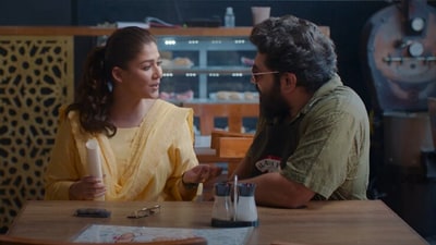 Dear Students teaser: Nayanthara plays a cop while Nivin Pauly plays a restaurateur. Dear Students teaser: Nayanthara plays a cop while Nivin Pauly plays a restaurateur.