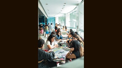 A mahjong afternoon at the fine-dine Chinese restaurant Yauatcha in Mumbai.