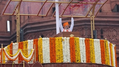 PM Modi, during his Independence Day speech in Delhi on Friday, said that the new “Sudarshan Chakra Mission” will aim to create a shield protecting India’s strategic, civilian, and religious sites from potential enemy attacks. (REUTERS)