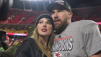 Taylor Swift's special appearance in the New Heights podcast broke viewership records. (AP) Taylor Swift's special appearance in the New Heights podcast broke viewership records. (AP)