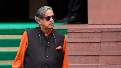 Shashi Tharoor was left amused after a viral X user replied with a baffling word salad, prompting him to ask in Hindi. (PTI) Shashi Tharoor was left amused after a viral X user replied with a baffling word salad, prompting him to ask in Hindi. (PTI)