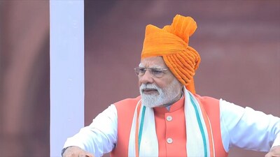 PM Narendra Modi addresses nation from Red Fort on 79th Independence day (YouTube/DD News) PM Narendra Modi addresses nation from Red Fort on 79th Independence day (YouTube/DD News)