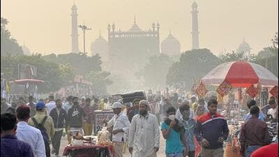 The open space where Khas Bazar once stood. (HT Photo) The open space where Khas Bazar once stood. (HT Photo)