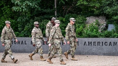 US President Donald Trump on August 11 deployed military and federal law enforcement to curb violent crime in Washington. (AFP)