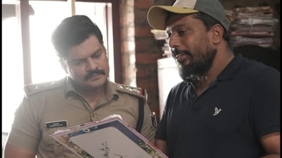 Sudev Nair with Shan Thulasidharan on the sets of Kammattam Sudev Nair with Shan Thulasidharan on the sets of Kammattam