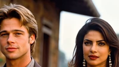 Brad Pitt and Priyanka Chopra? Count us in. They would match perfectly in any scene. Brad Pitt and Priyanka Chopra? Count us in. They would match perfectly in any scene.