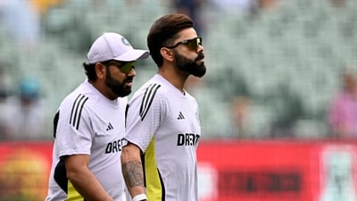 Rohit Sharma (L) and Virat Kohli retired from Test cricket roughly within a week of each other in May earlier this year (File) Rohit Sharma (L) and Virat Kohli retired from Test cricket roughly within a week of each other in May earlier this year (File)