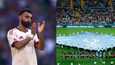 Mohamed Salah asked a tough question of UEFA following the death of Suleiman Al Obeid, and the football confederation responded with a banner at the Super Cup. Mohamed Salah asked a tough question of UEFA following the death of Suleiman Al Obeid, and the football confederation responded with a banner at the Super Cup.