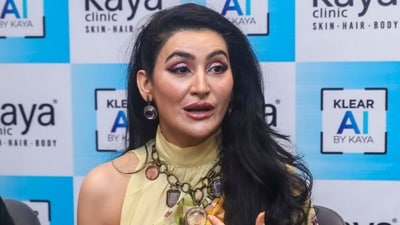 Cultural curator Shalini Passi during inauguration of a clinic, in Noida. (PTI) Cultural curator Shalini Passi during inauguration of a clinic, in Noida. (PTI)