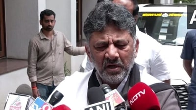 Karnataka deputy chief minister DK Shivakumar suggested flyovers as a potential solution for Bengaluru's traffic. (ANI) Karnataka deputy chief minister DK Shivakumar suggested flyovers as a potential solution for Bengaluru's traffic. (ANI)