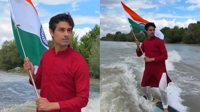 Dhruv Rathee went wakesurfing on the occasion of India's 79th Independence Day (Instagram/@dhruvrathee) Dhruv Rathee went wakesurfing on the occasion of India's 79th Independence Day (Instagram/@dhruvrathee)