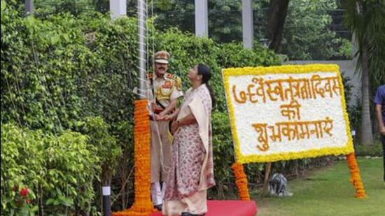 CM Gupta was speaking at Independence Day celebrations at Chhatrasal Stadium in north Delhi. (PTI photo)