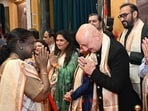 Anupam Kher shared photos with President Murmu. Anupam Kher shared photos with President Murmu.