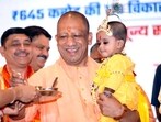 CM Yogi Adityanath at a function in Mathura on Saturday. (HT Photo) CM Yogi Adityanath at a function in Mathura on Saturday. (HT Photo)